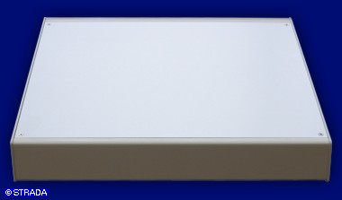 Tischpult, Bedienpult bzw Steuerpult Frontplatte Alu eloxiert - Steuerpult geschlossen