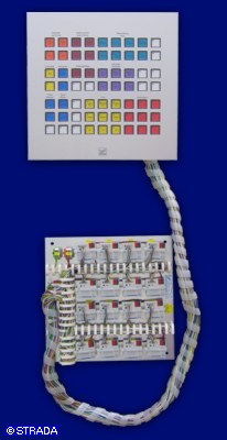 Bedientableau und Steuertableau Frontplatte Alu Photo-Untereloxal - Alu-Steuertableau mit EIB