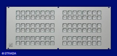 Tastaturen - Sondertastaturen - Steuertableau f&uuml;r 19'' 4HE<br>
Tr&auml;gereinbau