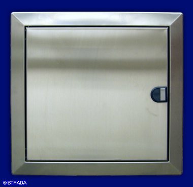 Geh�use und Frontplatten - V2a - Steuertableau mit Edelstahlt&uuml;re